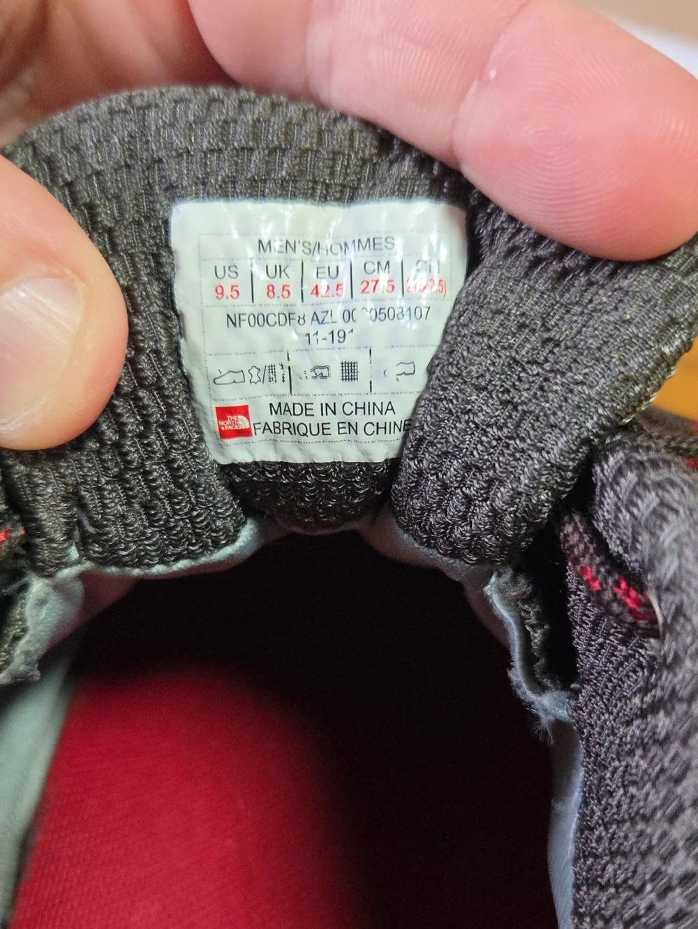 The North Face Hedgehog Fastpack GTX hiking shoes. 2019 Size 9.5 *needs Laces*